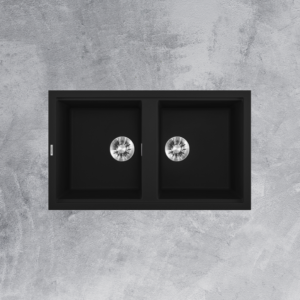 Chậu rửa đá Granite Nano Black K-45086