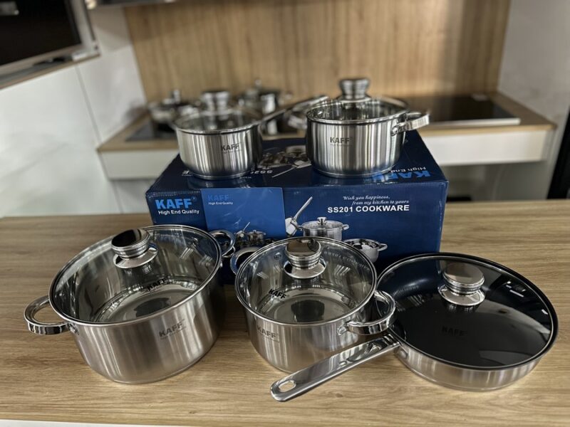 BỘ NỒI CAO CẤP 5 MÓN INOX KAFF KF-ST005FR - bo noi inox 5 day 5 mon inox 304 kaff kf st005fr 4