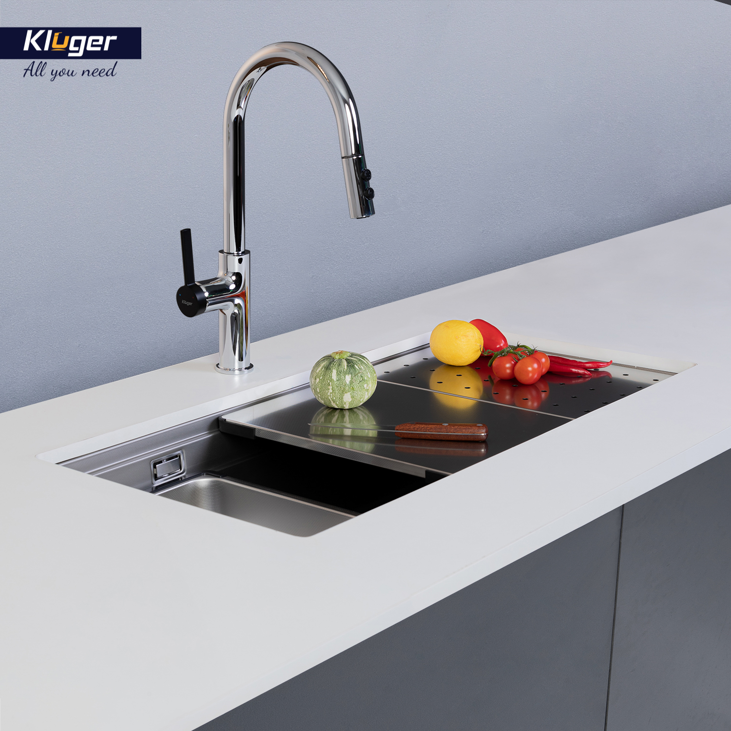 CHẬU RỬA CHÉN KLUGER KWU8161FS S86 PLUS - bon chau rua bat kluger kwu8161fs s86 k600 6
