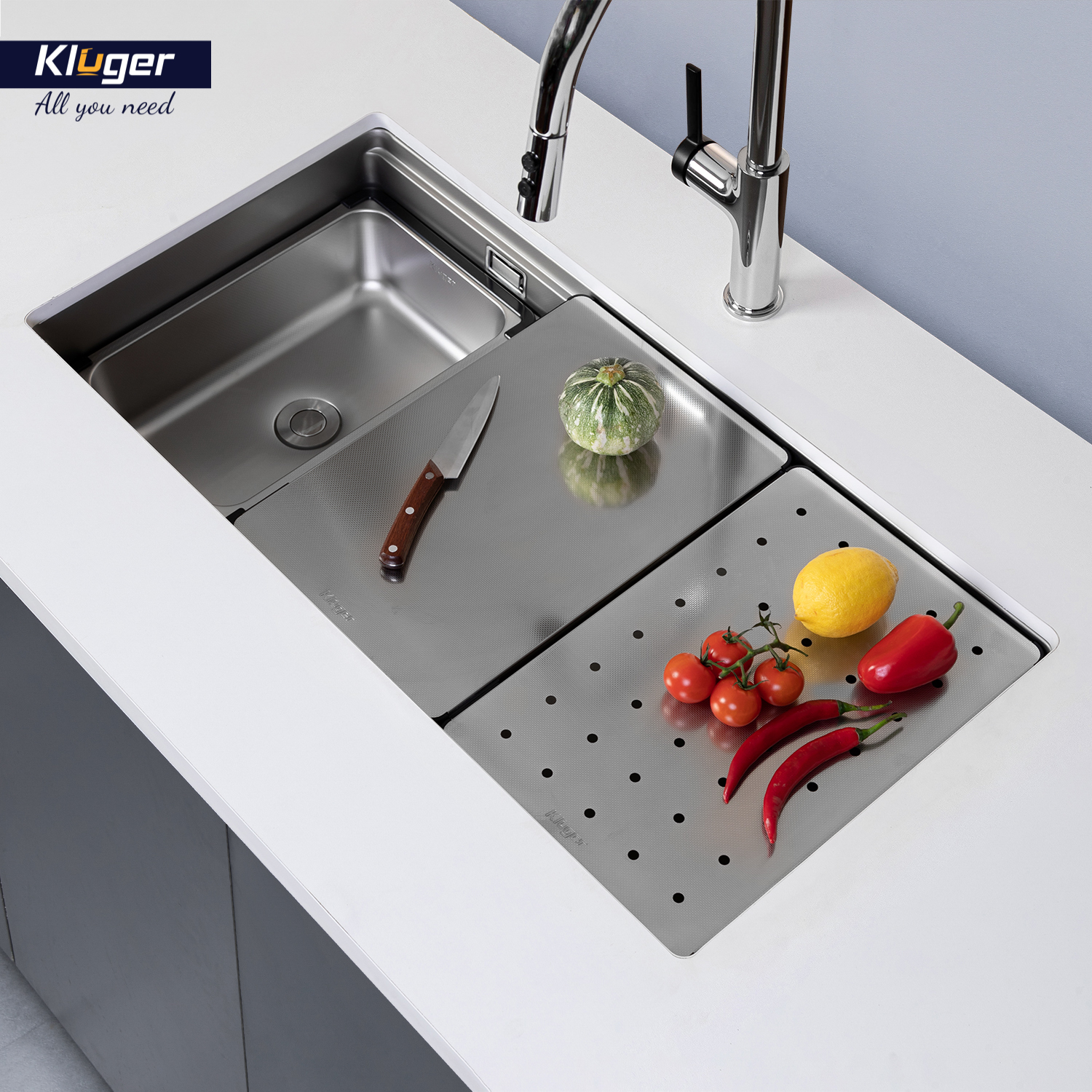 CHẬU RỬA CHÉN KLUGER KWU8161FS S86 PLUS - bon chau rua bat kluger kwu8161fs s86 k600 8