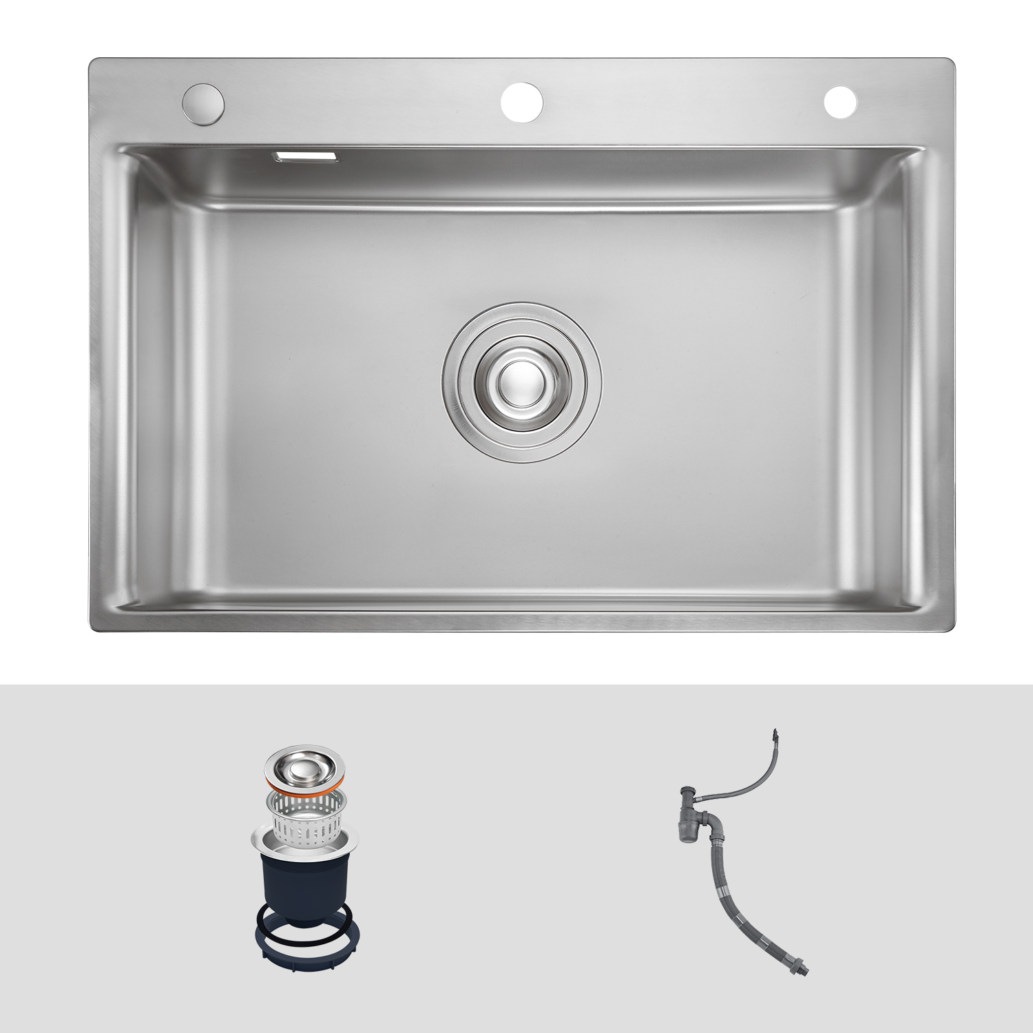 CHẬU RỬA CHÉN KLUGER KF8121S S75 - bon rua bat kluger kf8121s s75 k200 basic
