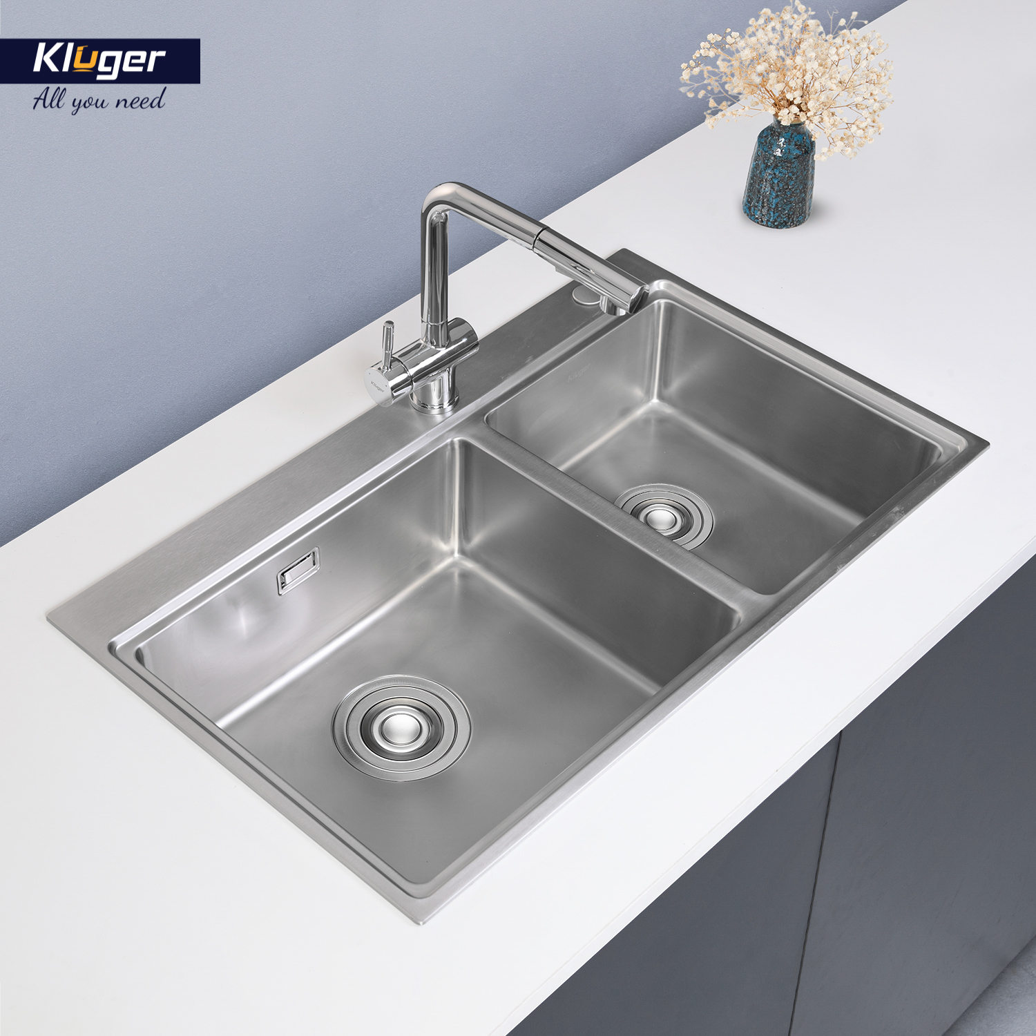 CHẬU RỬA CHÉN KLUGER KW8211S S84 - bon rua bat kluger kw8211s s84 k2100 1