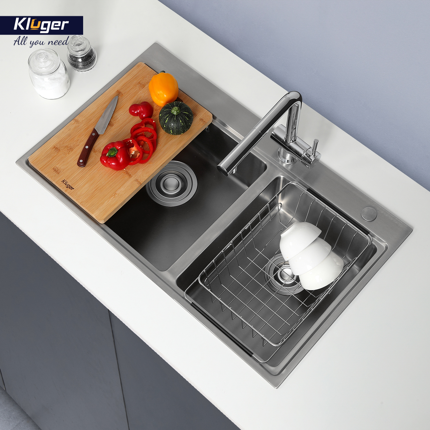 CHẬU RỬA CHÉN KLUGER KW8211S S84 - bon rua bat kluger kw8211s s84 k2100 4