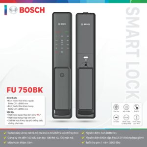 Khóa cửa điện tử Bosch FU750DE Màu xám đen