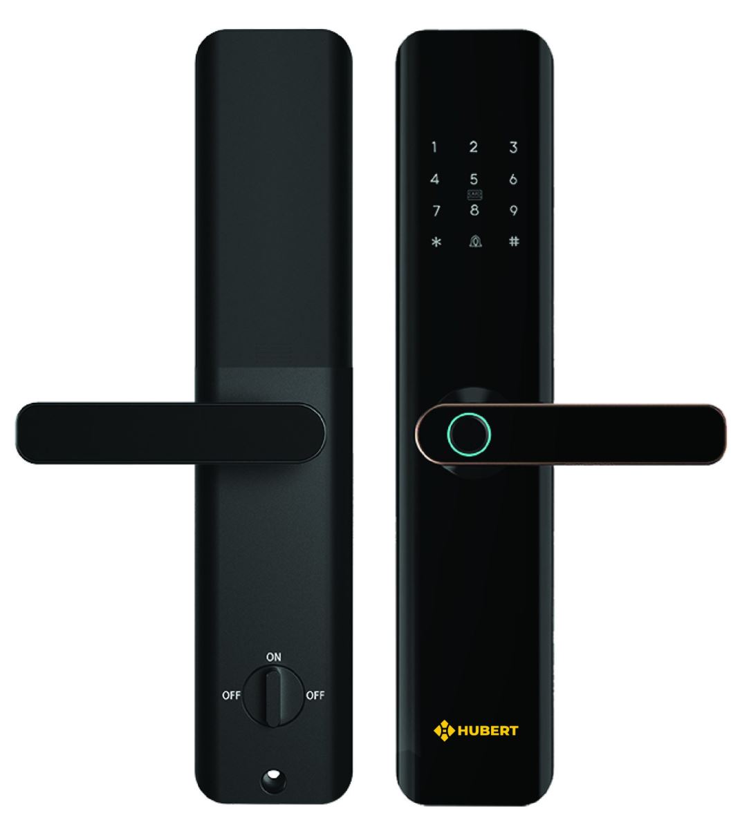 Khóa cửa vân tay Hubert HB CG59 Rough Black App