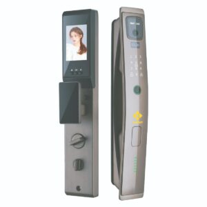 Khóa cửa vân tay Hubert HB CG79 Nano Coffe chuông màn hình, App wifi