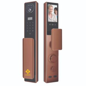 Khóa cửa vân tay Hubert HB CG88 Amber Gold Face ID, App wifi