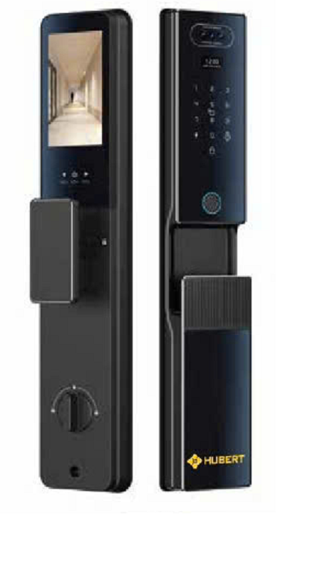 Khóa cửa vân tay Hubert HB CGI6 EU Black Face ID, App wifi - cgi6 black 1