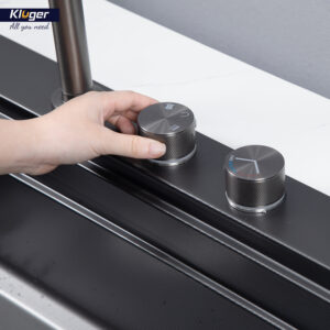 CHẬU RỬA CHÉN KLUGER KWF8161FB S76W PLUS - chau rua bat 1 ho kluger kwf8161fb s76w thac nuoc 7