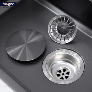 CHẬU RỬA CHÉN KLUGER KWF8161FB S76W PLUS - chau rua bat 1 ho kluger kwf8161fb s76w thac nuoc 9
