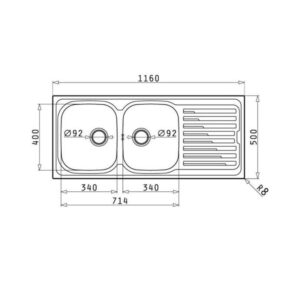 Chậu rửa bát Bosch AMALTIA 2B 1D - chau rua bat bosch amaltia 2b 1d 1