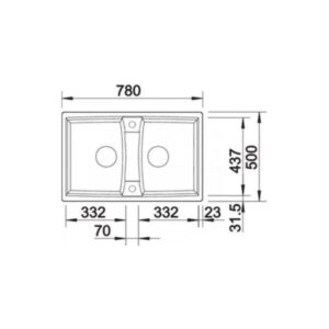 Chậu rửa bát Bosch Blanco LEXA 8 Anthracite 524960 - chau rua bat bosch blanco lexa 8 anthracite 524960 1