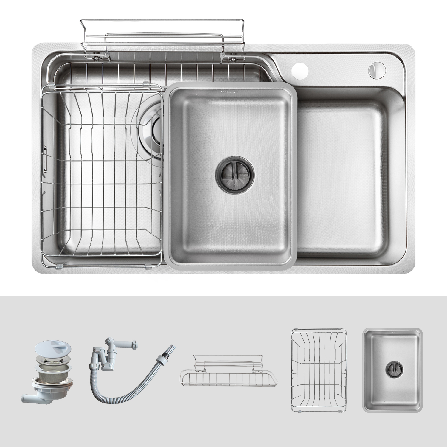 CHẬU RỬA CHÉN KLUGER KH8048FS S80 PLUS - chau rua bat kluger kh8048fs s80 plus 1