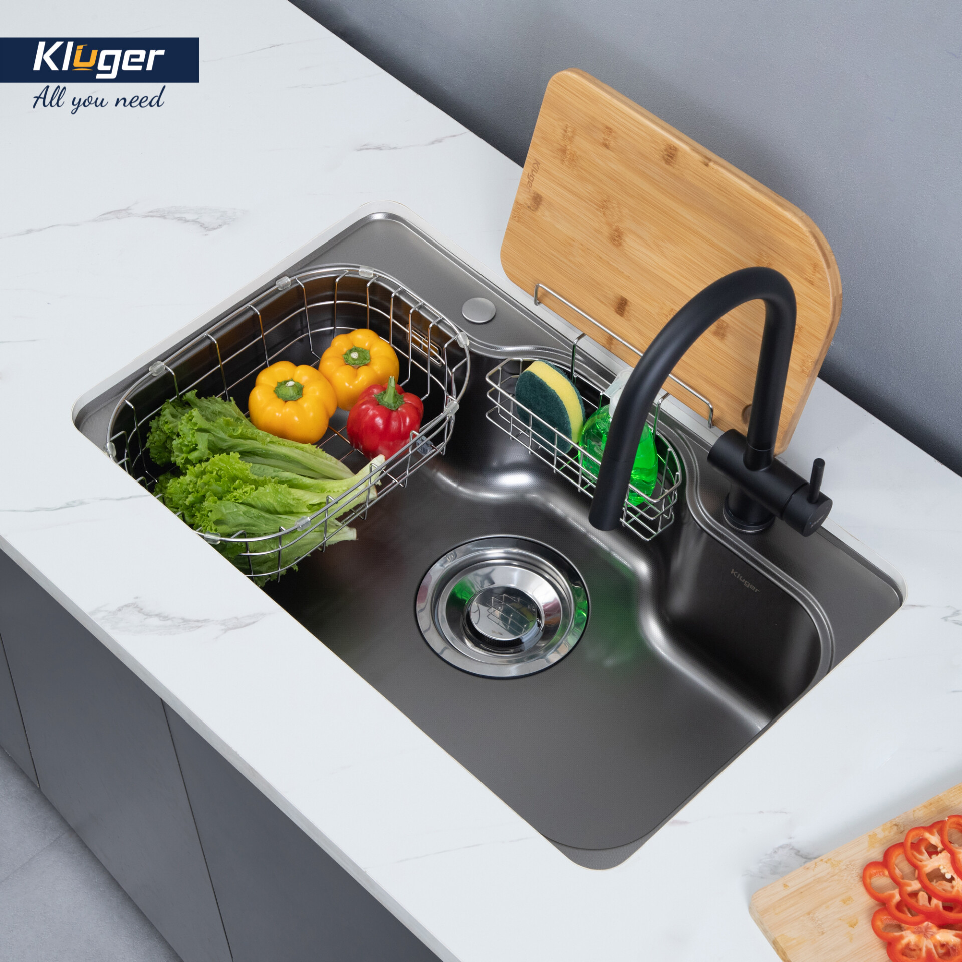 CHẬU RỬA CHÉN KLUGER KT8050FB S80 PLUS - chau rua bat kluger kt8050fb s80 plus 1