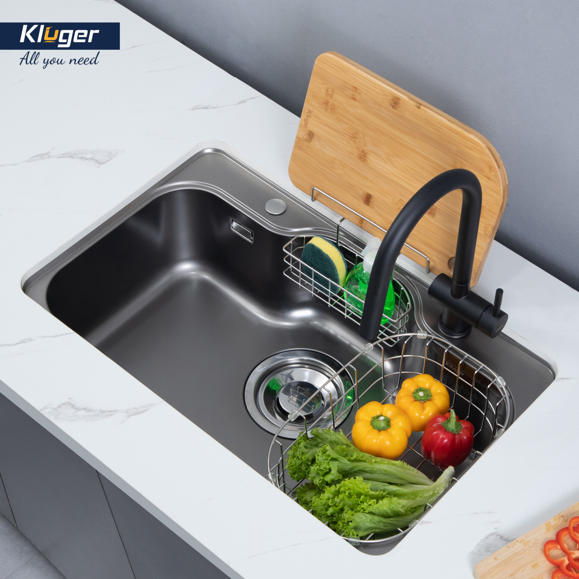 CHẬU RỬA CHÉN KLUGER KT8050FB S80 PLUS - chau rua bat kluger kt8050fb s80 plus 2