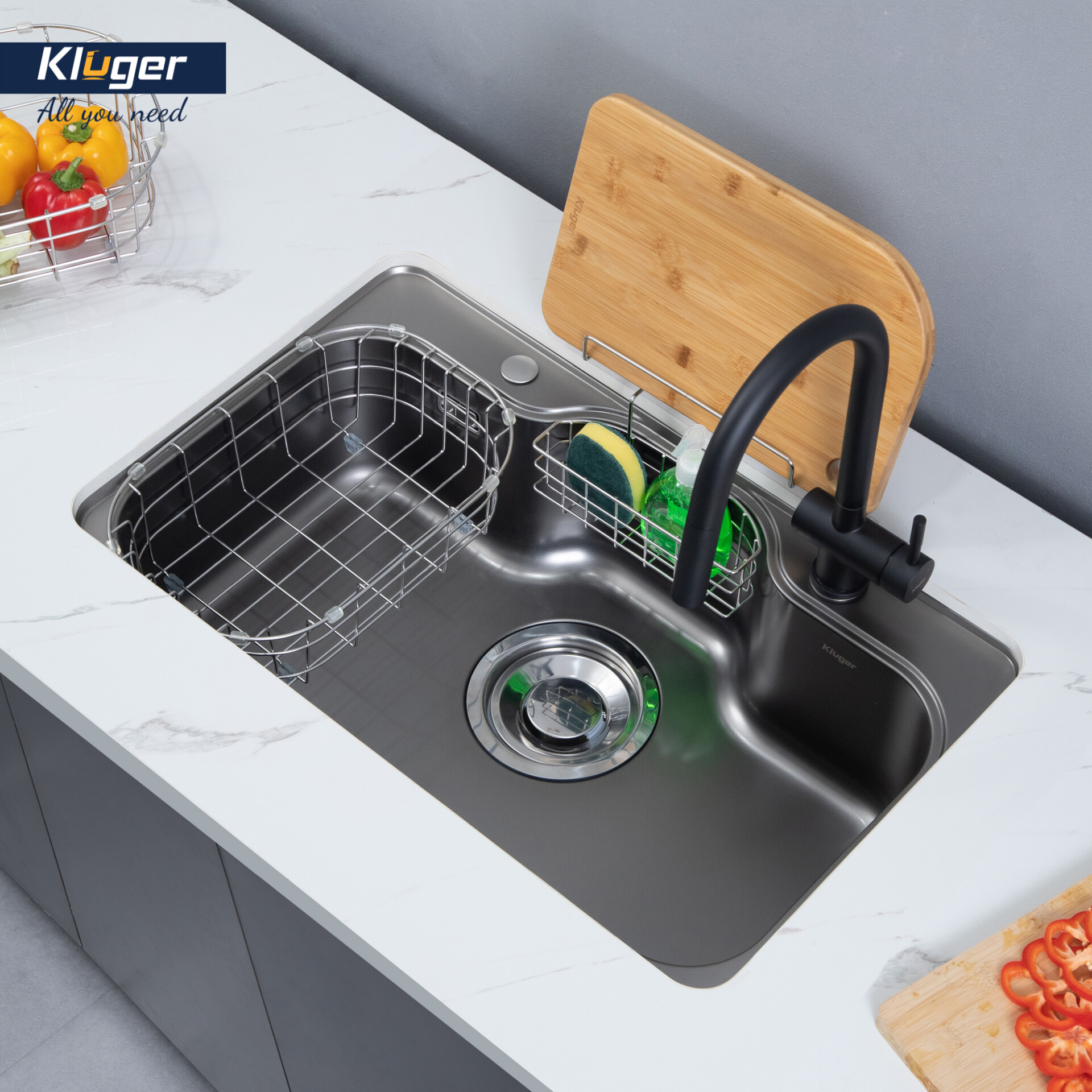 CHẬU RỬA CHÉN KLUGER KT8050FB S80 PLUS - chau rua bat kluger kt8050fb s80 plus 3