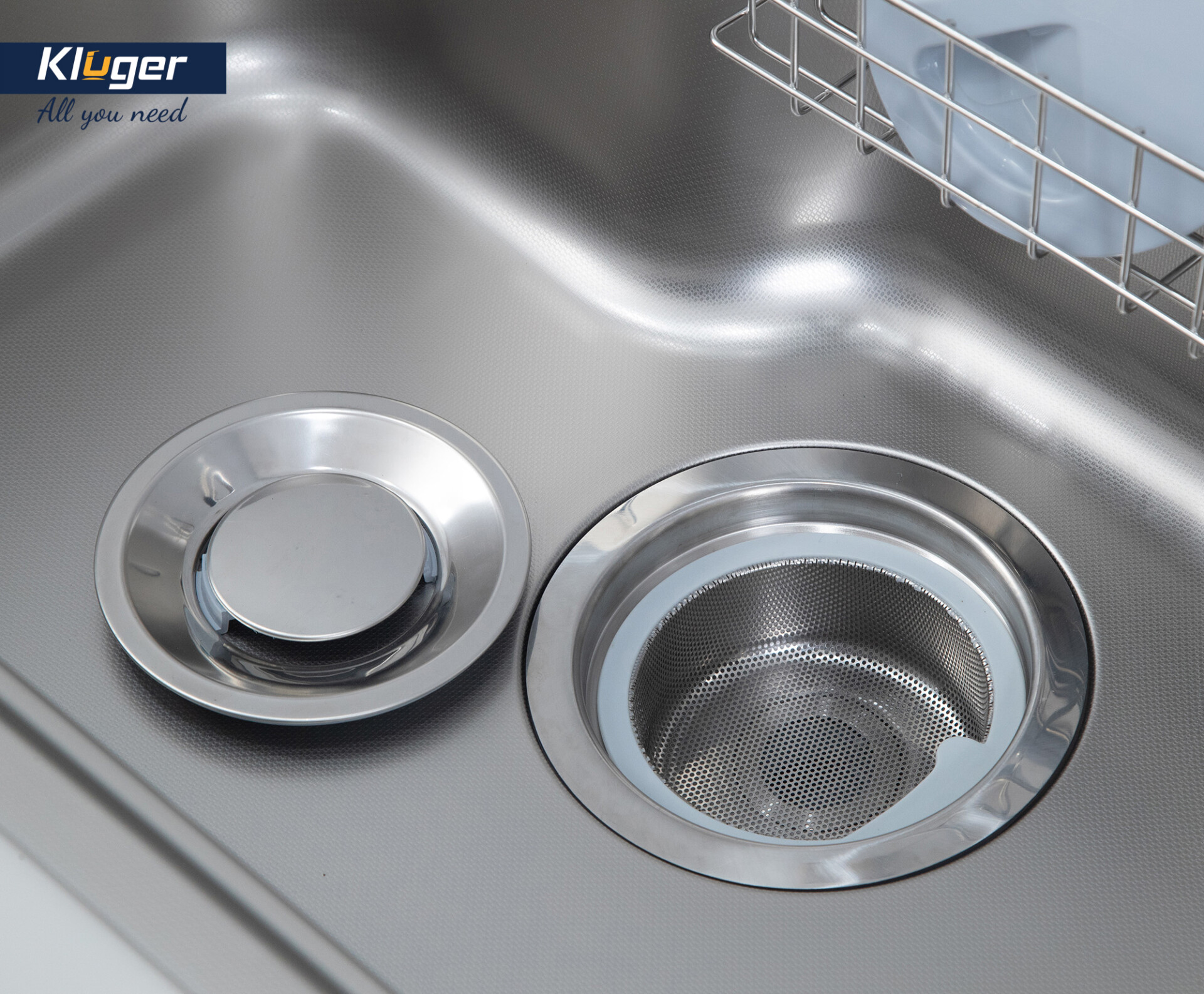 BÁT RÁC INOX KLUGER KS 185J - chau rua bat kluger kt8050fs taki 12