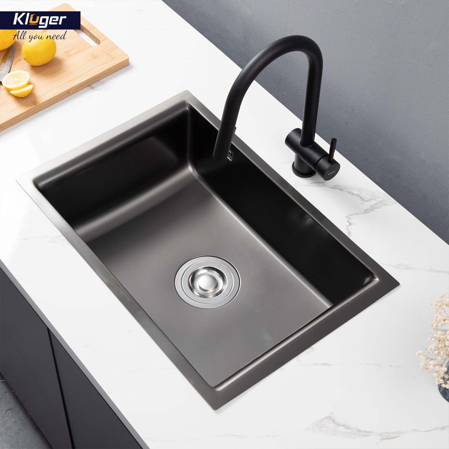 CHẬU RỬA CHÉN KLUGER KU8121B S68 - chau rua bat kluger ku8121b s68 k200 8