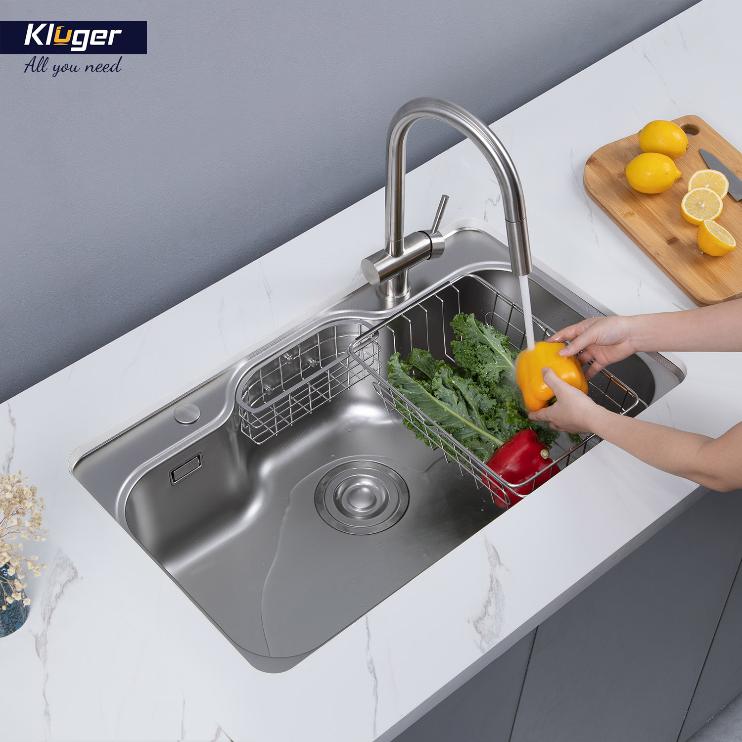 CHẬU RỬA CHÉN KLUGER KW8151FS S80 PLUS - chau rua bat kluger kw8151fs s80 k500 series 2 1