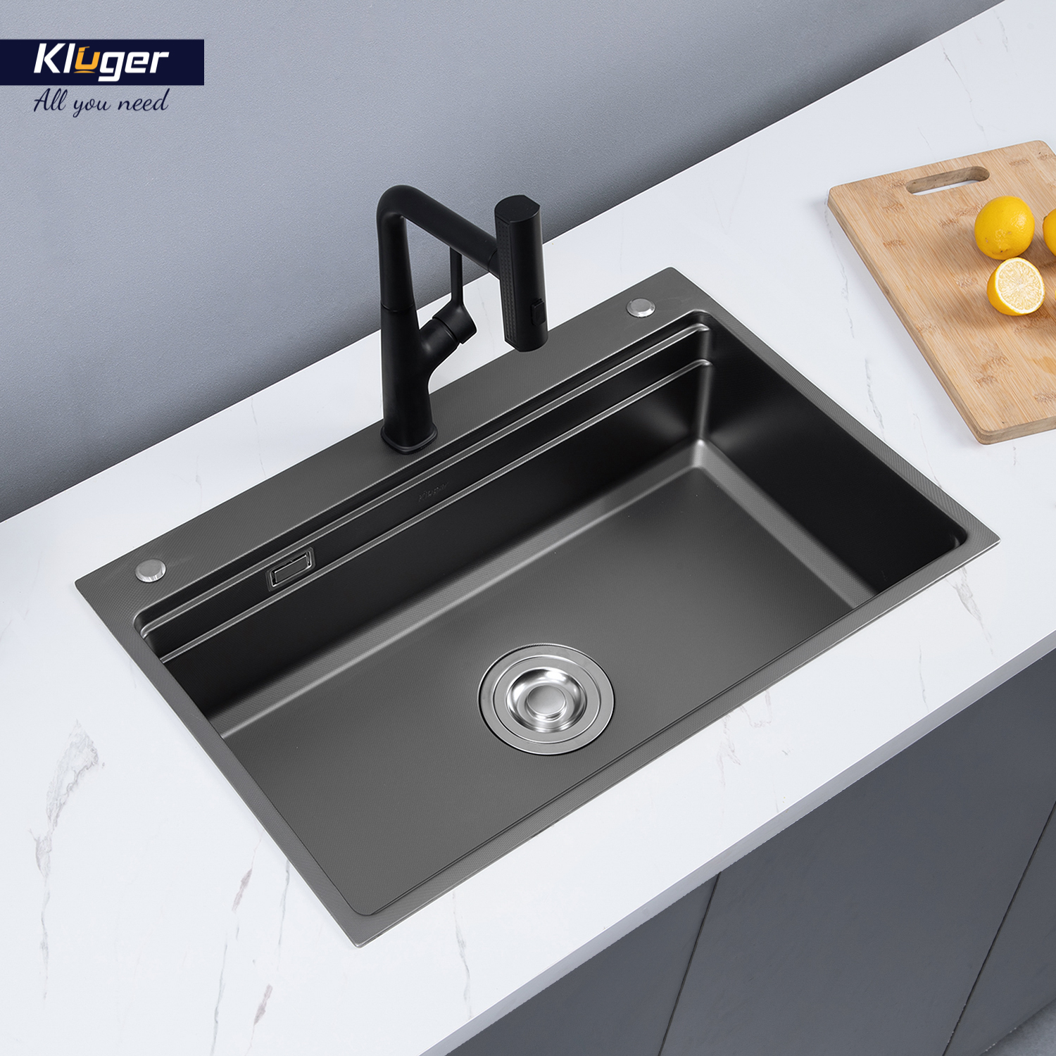 CHẬU RỬA CHÉN KLUGER KWF8161FB S76 - chau rua bat kluger kwf8161fb s76 k600 9