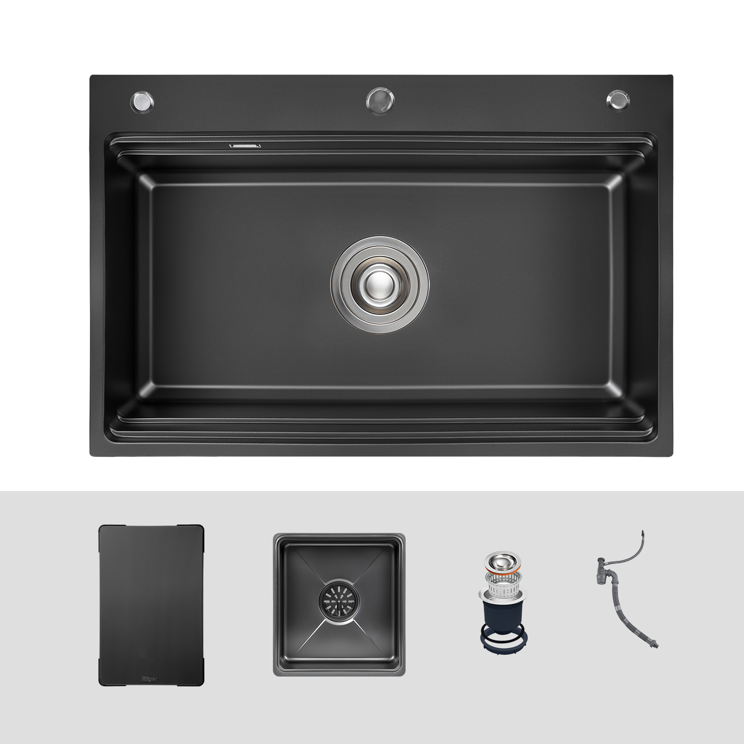 CHẬU RỬA CHÉN KLUGER KWF8161FB S76 PLUS - chau rua bat kluger kwf8161fb s76 plus full
