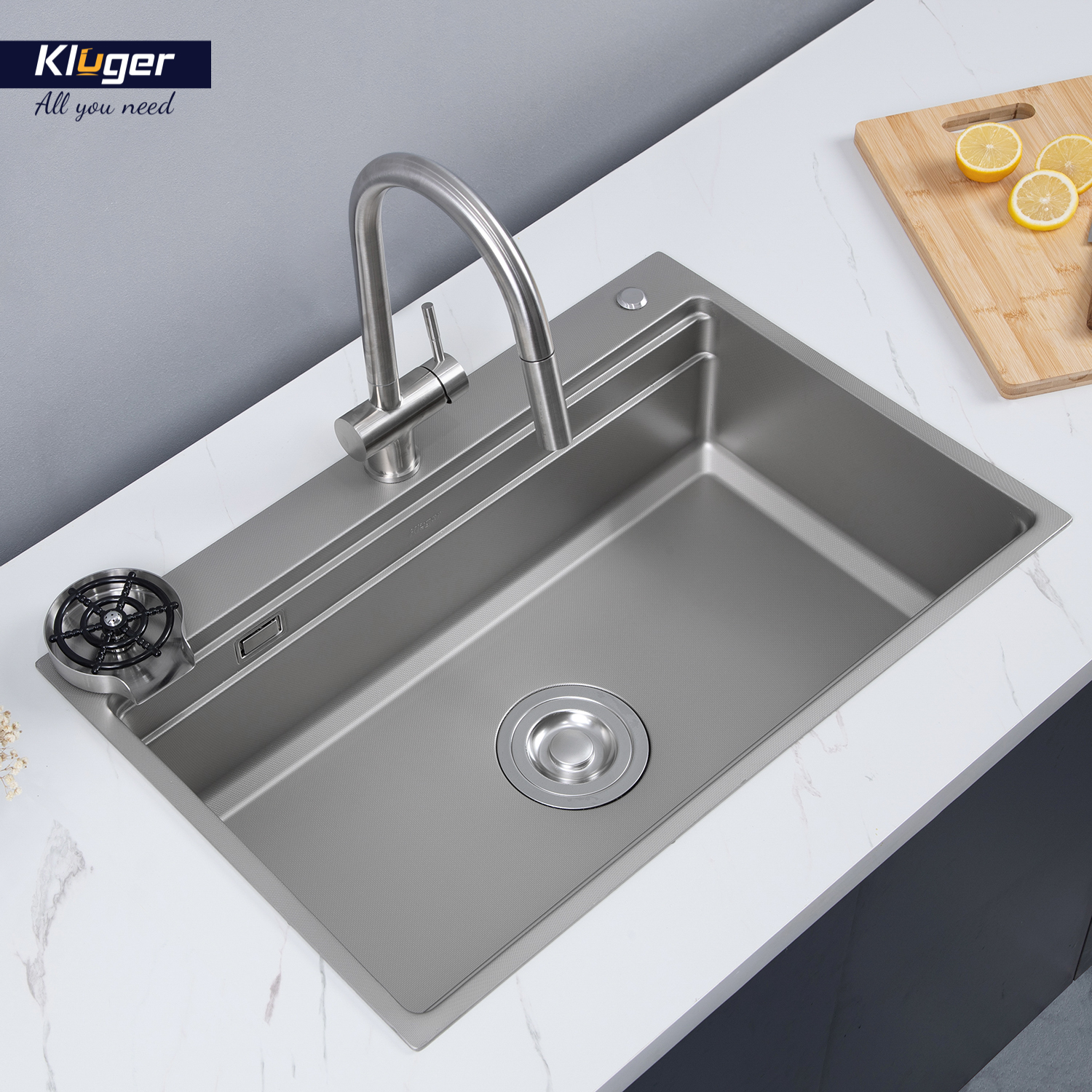 CHẬU RỬA CHÉN KLUGER KWF8161FS S76 PLUS - chau rua bat kluger kwf8161fs s76 k600 11 1