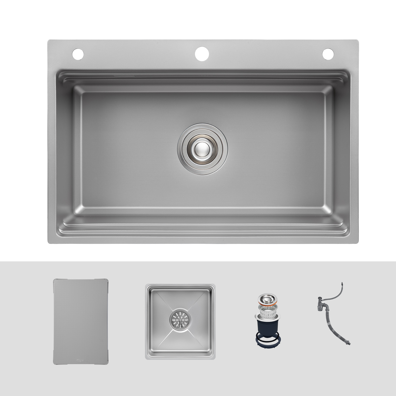 CHẬU RỬA CHÉN KLUGER KWF8161FS S76 PLUS - chau rua bat kluger kwf8161fs s76 plus full