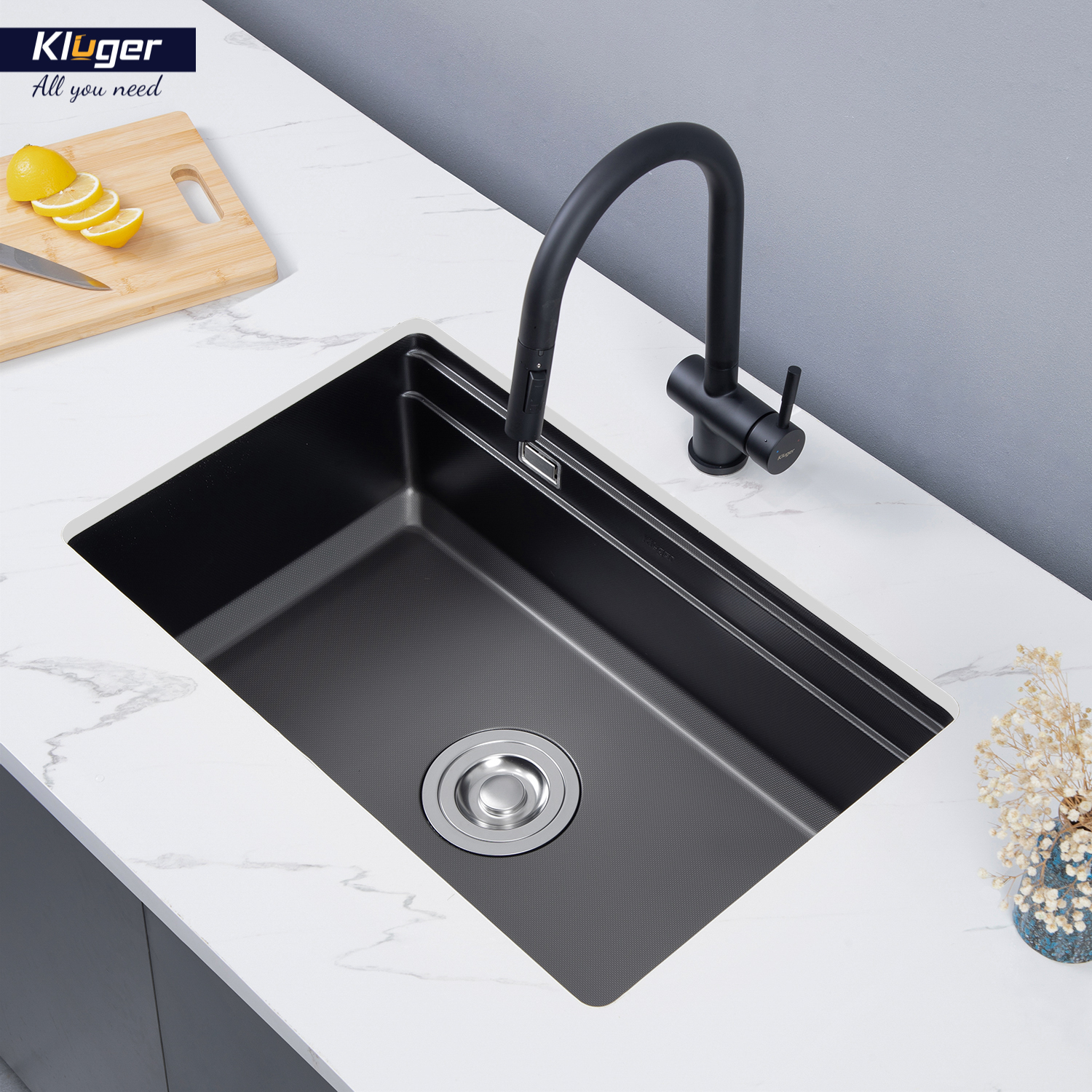CHẬU RỬA CHÉN KLUGER KWU8161FB S70 - chau rua bat kluger kwu8161fb s70 k600 1
