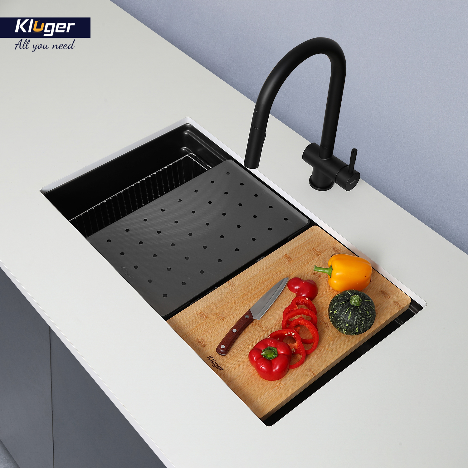 CHẬU RỬA CHÉN KLUGER KWU8161FB S76 PLUS - chau rua bat kluger kwu8161fb s76 k600 am 10
