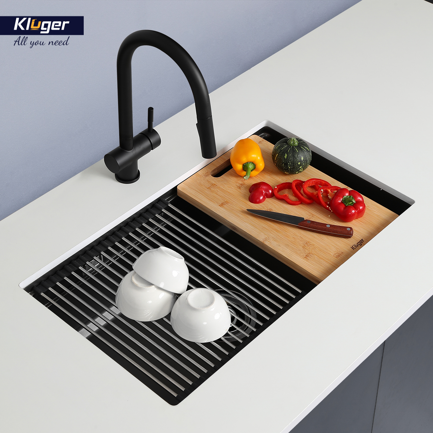 CHẬU RỬA CHÉN KLUGER KWU8161FB S76 PLUS - chau rua bat kluger kwu8161fb s76 k600 am 6