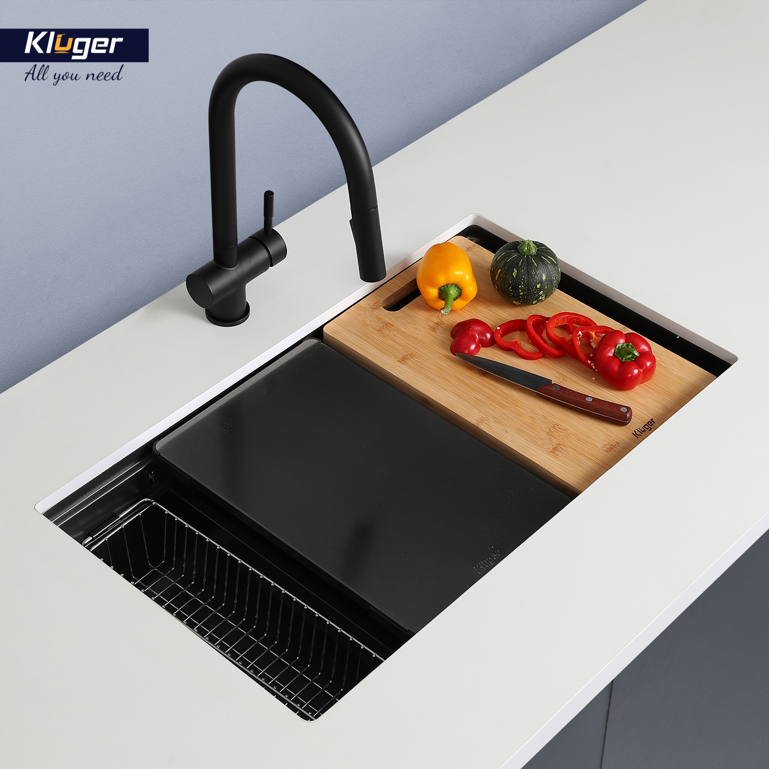 CHẬU RỬA CHÉN KLUGER KWU8161FB S76 PLUS - chau rua bat kluger kwu8161fb s76 k600 am 9