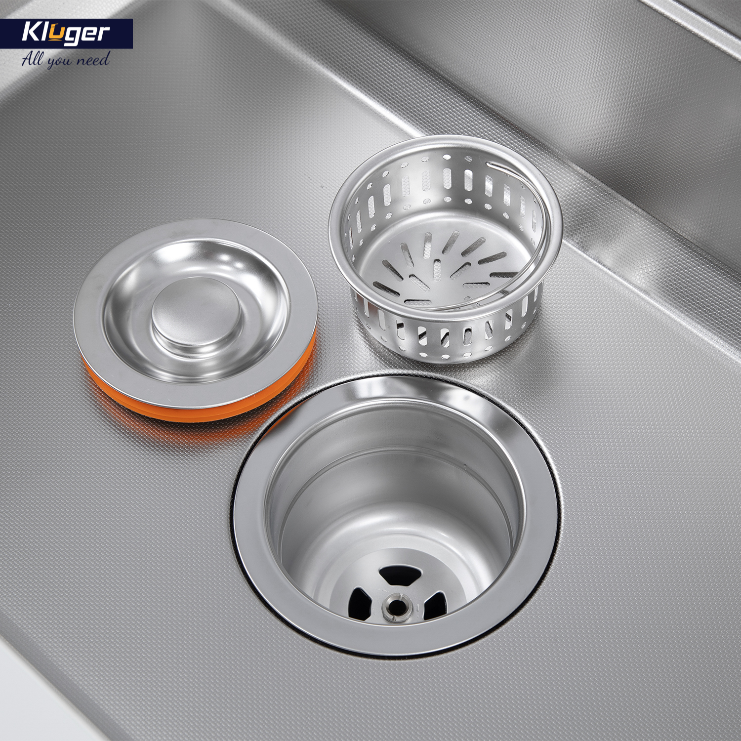 BÁT RÁC INOX KLUGER KS 501DN140B - chau rua bat kluger kwu8161fs s70 k600 series 8