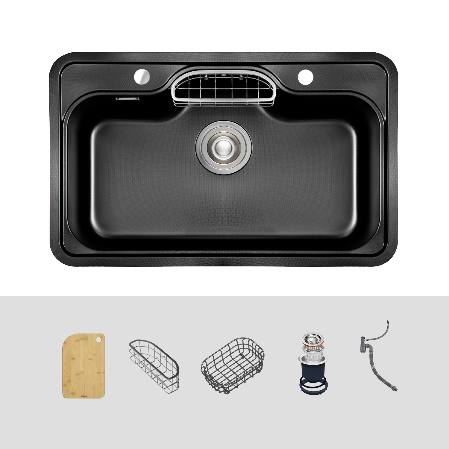 CHẬU RỬA CHÉN KLUGER KW8151FB S80 PLUS - chau rua bat klugerkw8151fb s80 k500 du phu kien