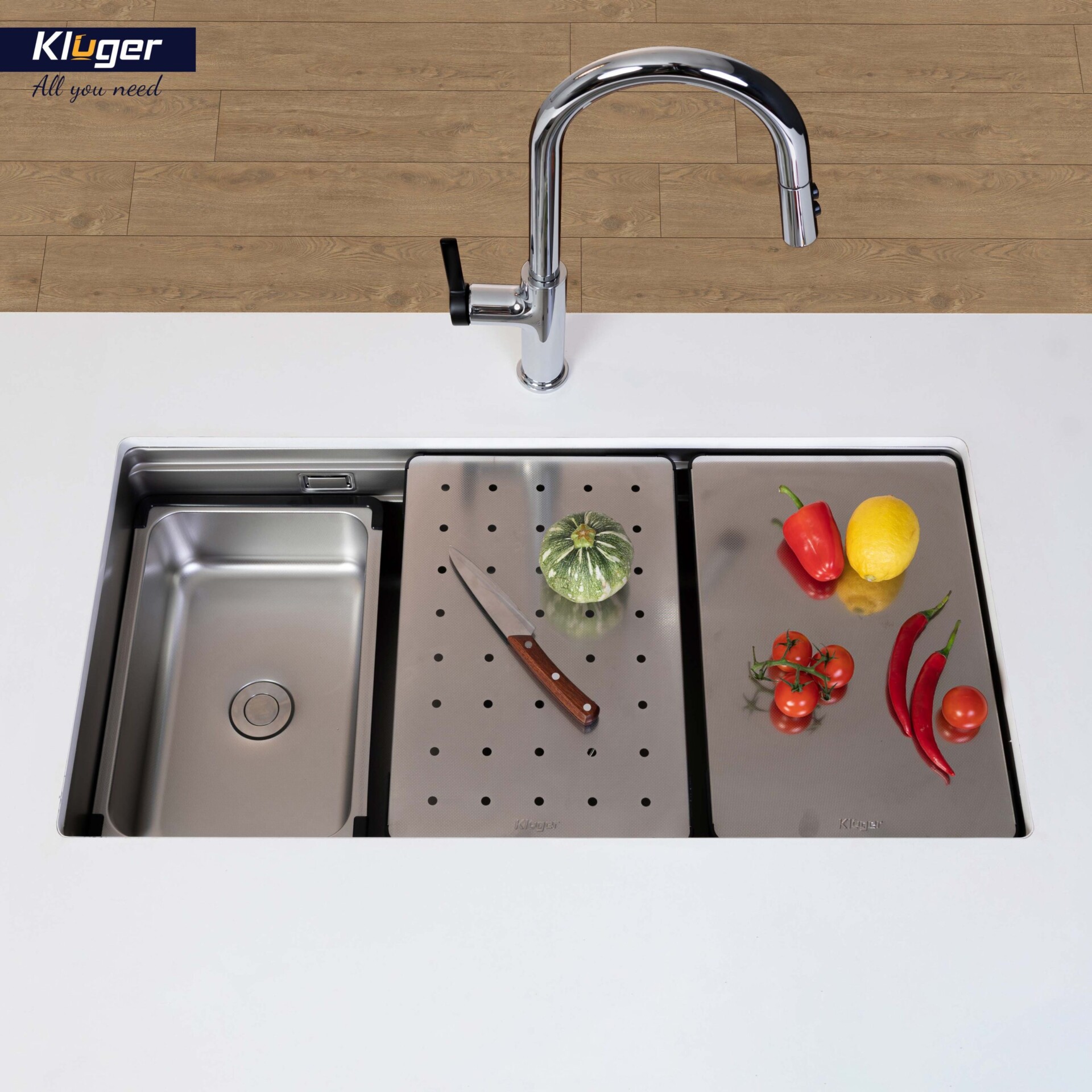 CHẬU RỬA NHỎ INOX KLUGER KSWB 401FS - chau rua inox kluger kswb 401fs 1 scaled 1