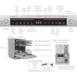 MÁY RỬA BÁT ĐỘC LẬP BOSCH SMS4EMI06E SERIES 4 - dac diem may rua bat doc lap bosch sms4emi06e serie 4