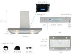 MÁY HÚT MÙI ĐẢO HAFELE 90CM HH-IS90A (539.81.715) - dao hafele hh is90a 11