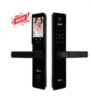 Khoá cửa gỗ vân tay Demax EL629 BL App wifi, chuông màn hình Của Đức
