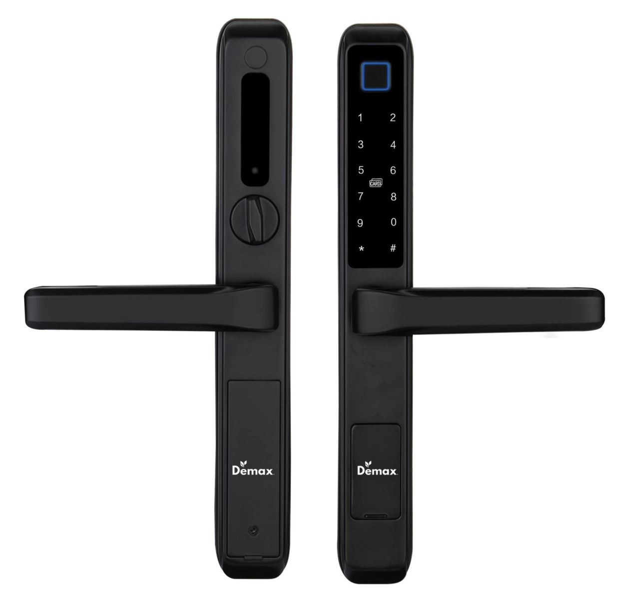 Khóa vân tay cửa nhôm Demax SL606 BL App wifi Của Đức – Chống nước tuyệt đối