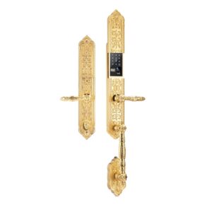 KHÓA CỬA ĐẠI SẢNH APP WIFI DEMAX SL888 BRASS 24K ĐÚC ĐỒNG NGUYÊN CHẤT