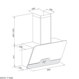 MÁY HÚT KHÓI KẾT HỢP KHỬ MÙI MALLOCA DRIVE F-152B - drive f 152b