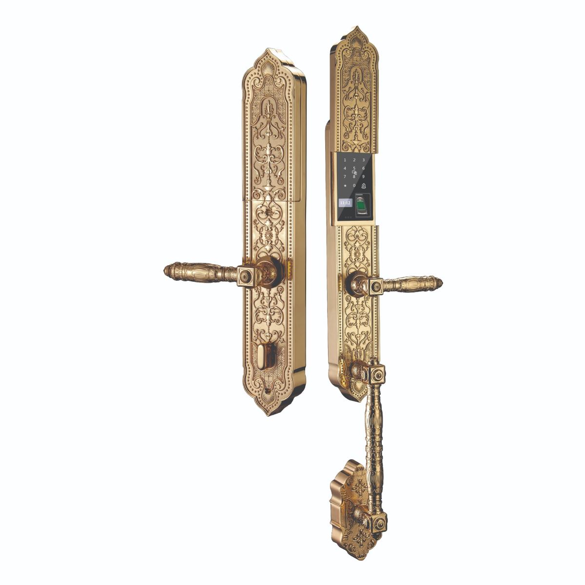 Khóa cửa đại sảnh Hubert HB DS79 Luxury App wifi mạ Vàng 24K - ds79 1