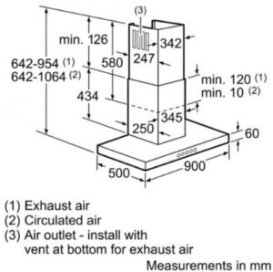 MÁY HÚT MÙI BOSCH DWB097E50 - dwb097e50 serie 6