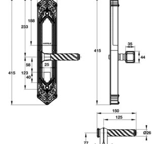 Khóa điện tử Hafele EL10K - el10k dimd01 457x431 crop center