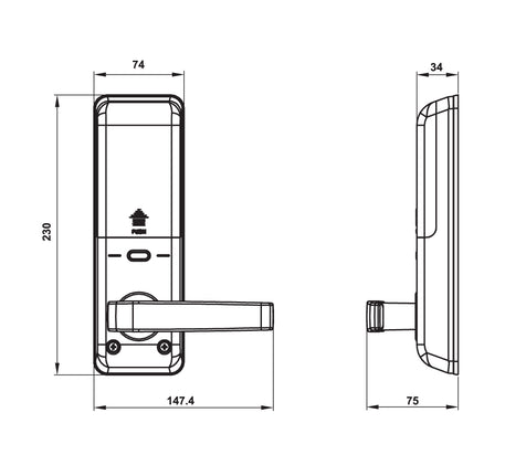 KHÓA ĐIỆN TỬ HAFELE EL7700-TCS (KHÔNG BAO GỒM PIN) -