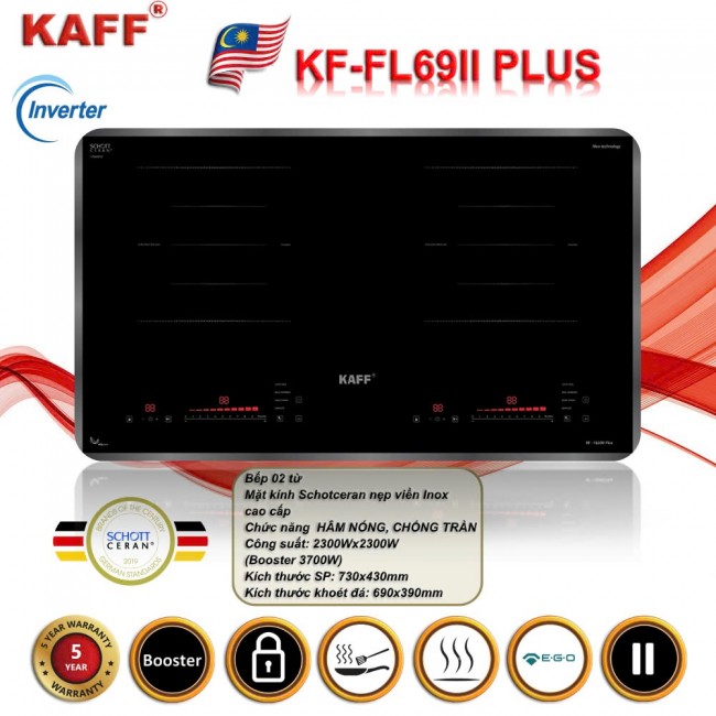 Bếp Từ KAFF KF-FL69II PLUS Inverter Thông Minh 2025