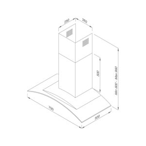 MÁY HÚT KHÓI KẾT HỢP KHỬ MÙI MALLOCA GAMA K3155.7 - gama k3155 7 up 08 23