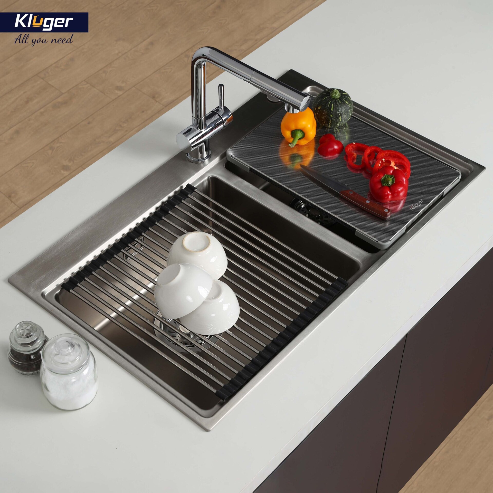 GIÁ ĐỂ ĐỒ INOX KLUGER KRM 02 - gia de do inox kluger krm 02 4 scaled 1