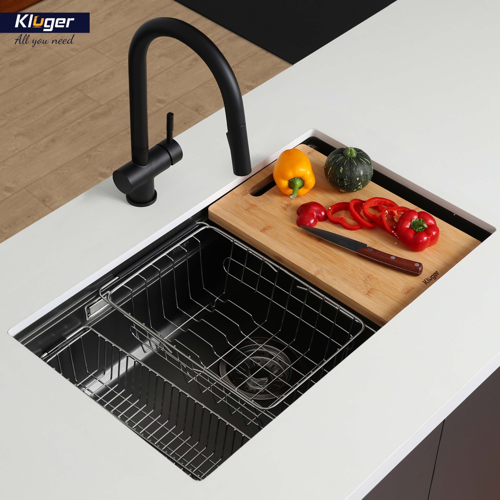 GIỎ ĐỂ ĐỒ INOX KLUGER KB 601S - gio de do inox kluger kb 601s 4 scaled 1