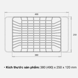 GIỎ ĐỂ ĐỒ INOX KLUGER KB 601S - gio de do inox kluger kb 601s kt scaled 1