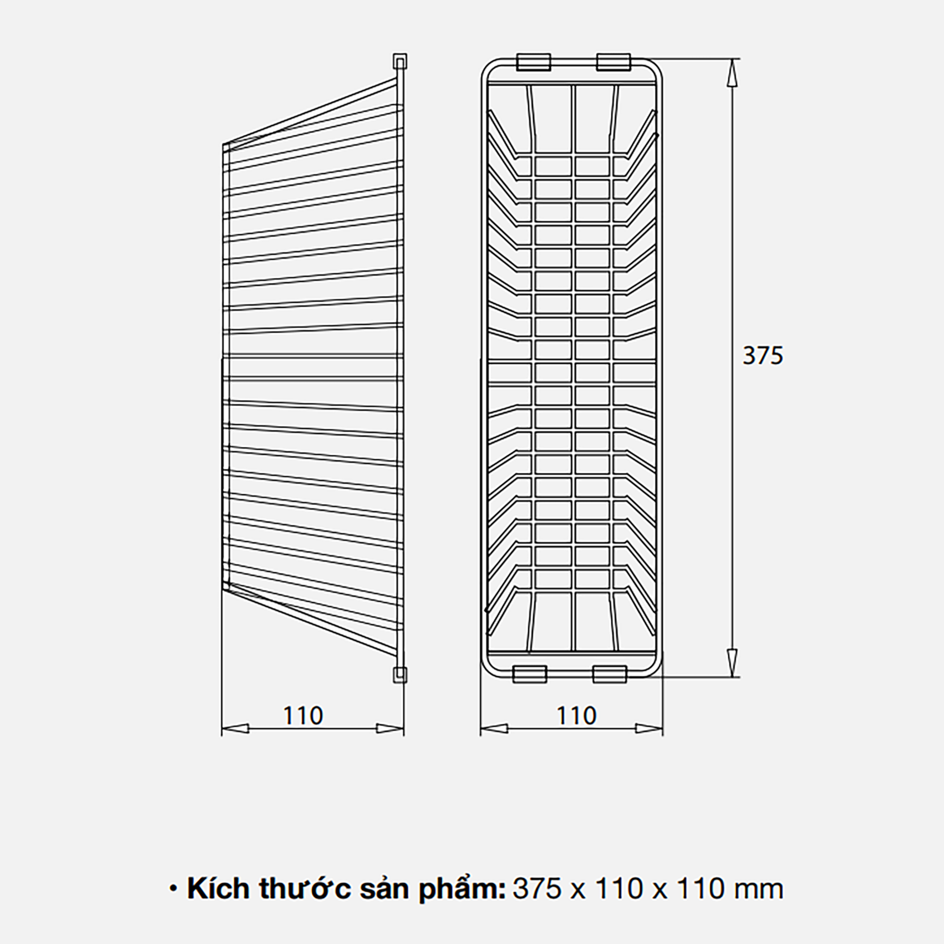 GIỎ ĐỂ ĐỒ INOX KLUGER KB 603 - gio de do inox kluger kb 603 kt